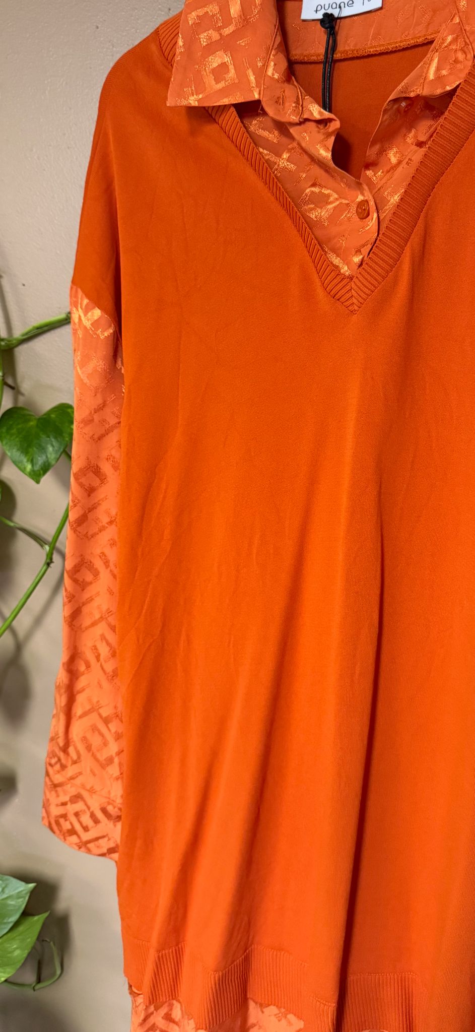 blouse and an attached inner shirt