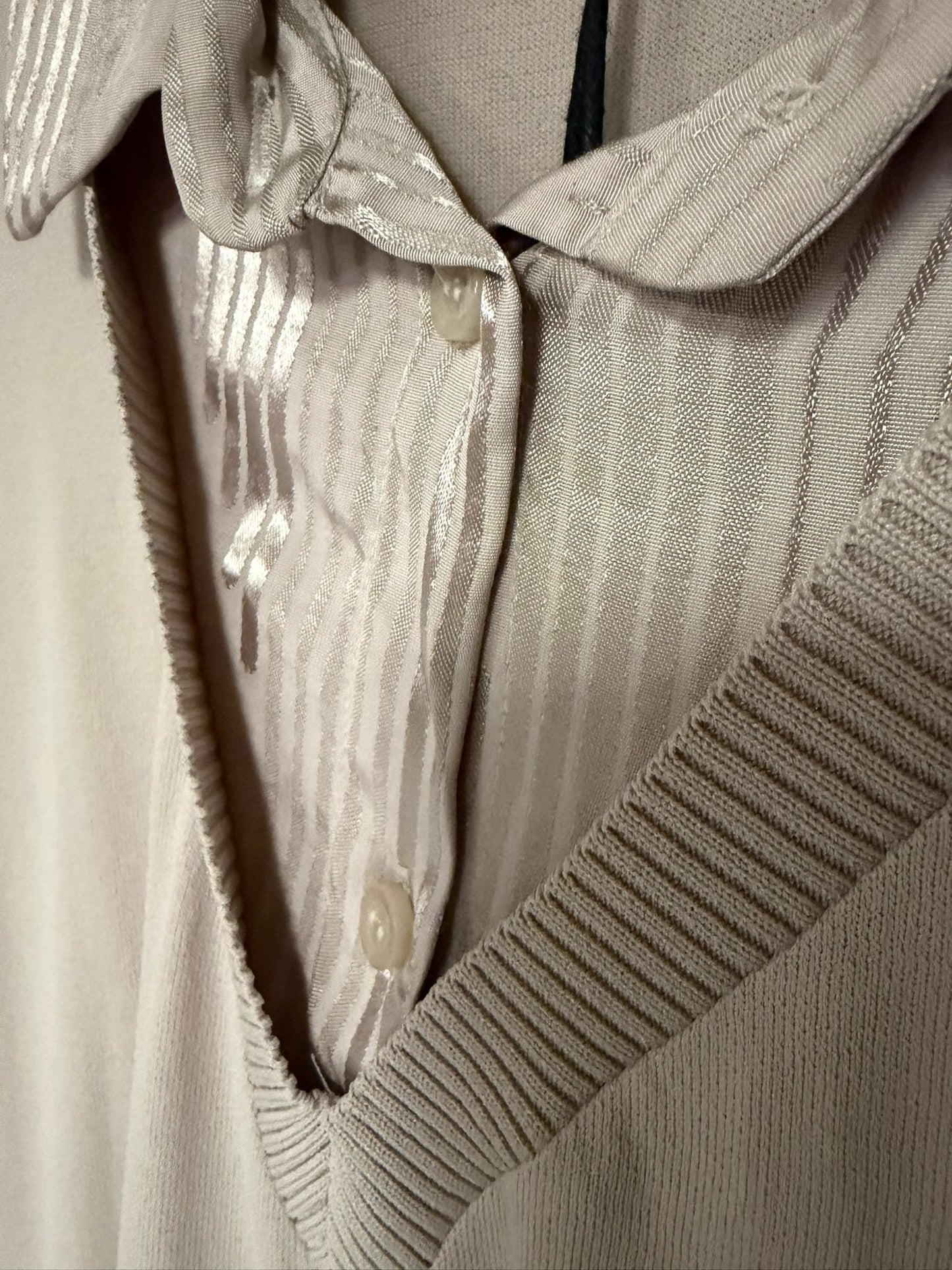 blouse and an attached inner shirt