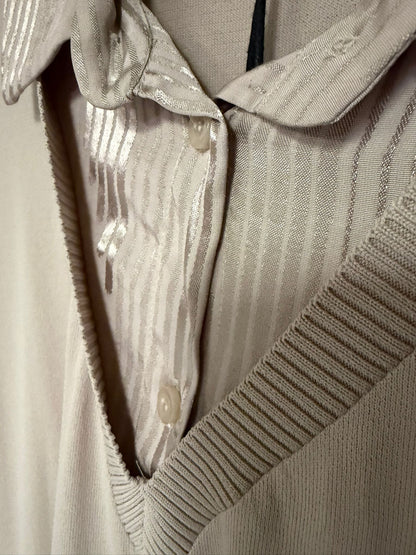 blouse and an attached inner shirt