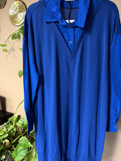 blouse and an attached inner shirt