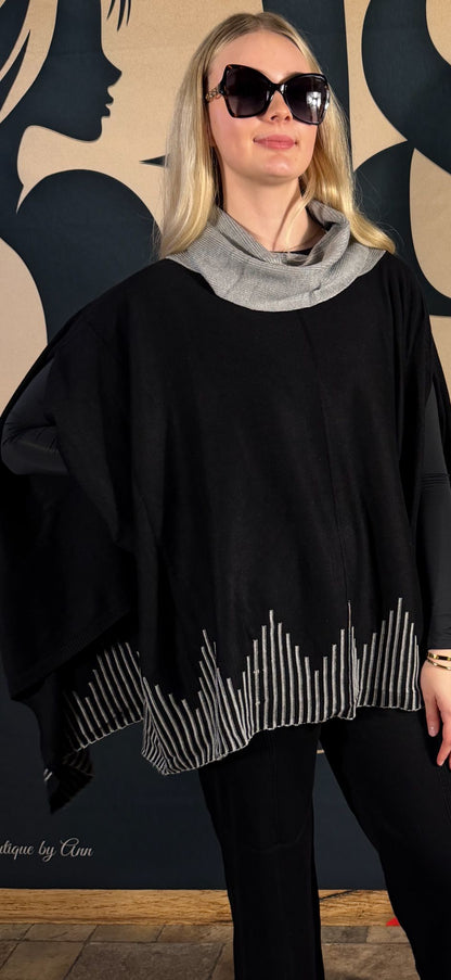 Elegant Pants & Shawl Wrap Set – Model 10